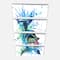 Designart - Large Blue Dolphin Watercolor - Contemporary Animal Art Canvas